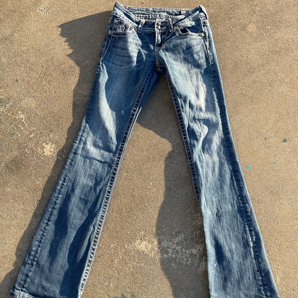 Miss Me Flare Jeans in Classic Blue